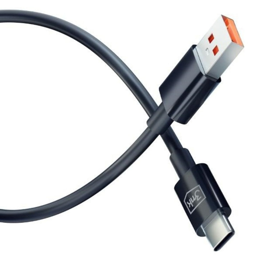 Cable de Datos y Carga USB-A - USB-C 3MK Hyper, 18W, 1.2m, Negro