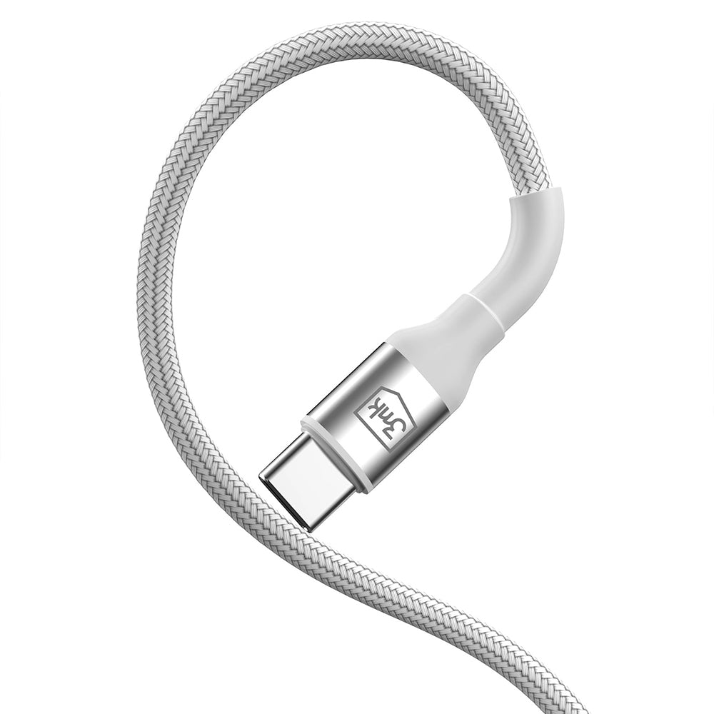 Cable de Datos y Carga USB-A - USB-C 3MK Hyper N, 18W, 1m, Blanco