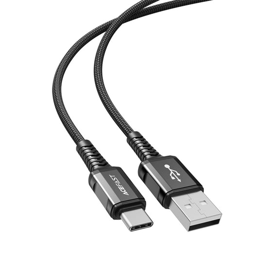 Cable de Datos y Carga USB-A - USB-C Acefast C1-04, 18W, 1.2m, Negro