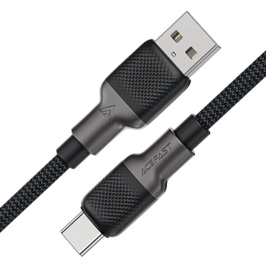Cable de Datos y Carga USB-A - USB-C Acefast C10-04, 18W, 1.2m, Negro