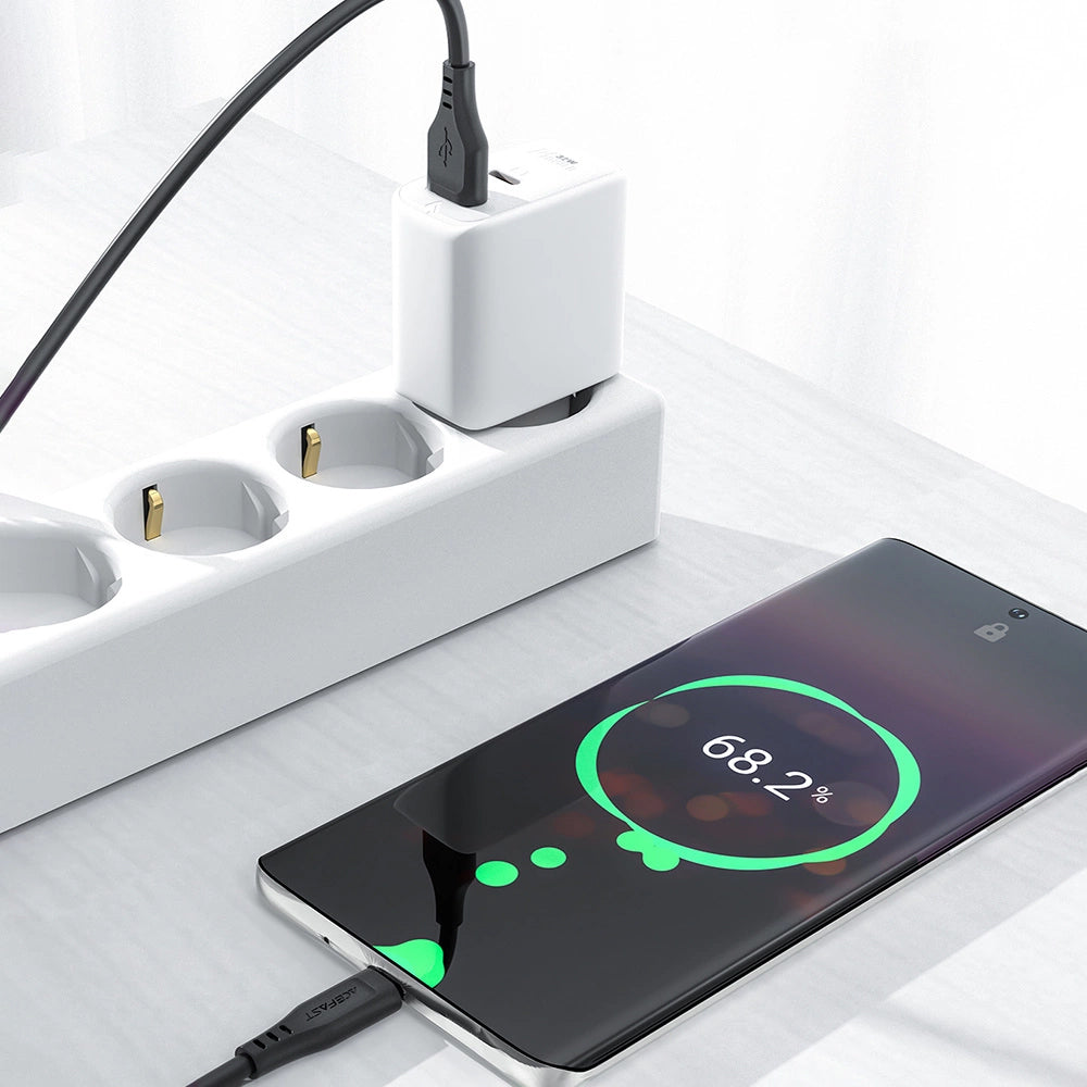 Cable de Datos y Carga USB-A - USB-C Acefast C3-03, 60W, 1.2m, Negro