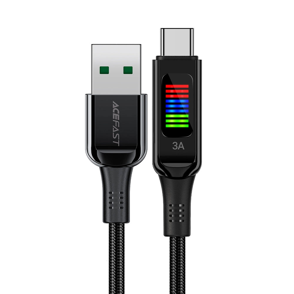 Cable de Datos y Carga USB-A - USB-C Acefast C7-04, 18W, 1.2m, Negro