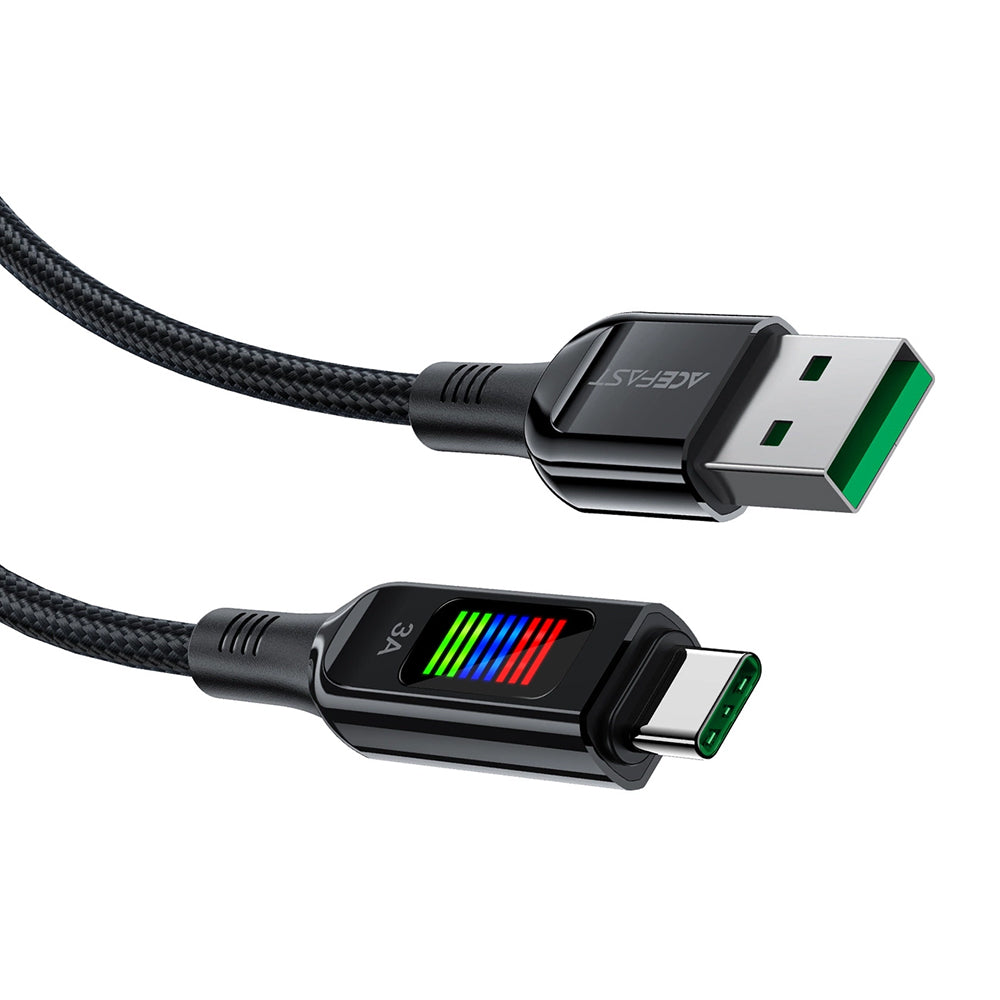Cable de Datos y Carga USB-A - USB-C Acefast C7-04, 18W, 1.2m, Negro