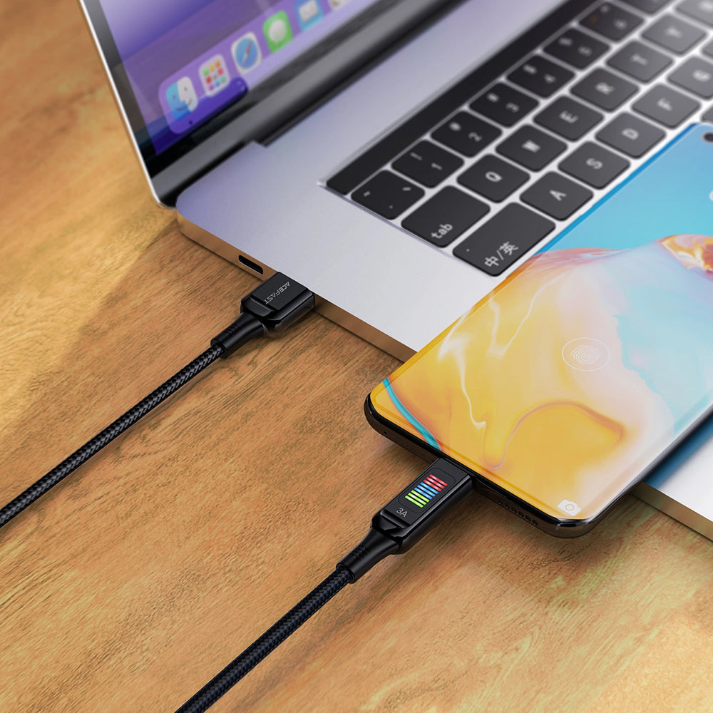 Cable de Datos y Carga USB-A - USB-C Acefast C7-04, 18W, 1.2m, Negro