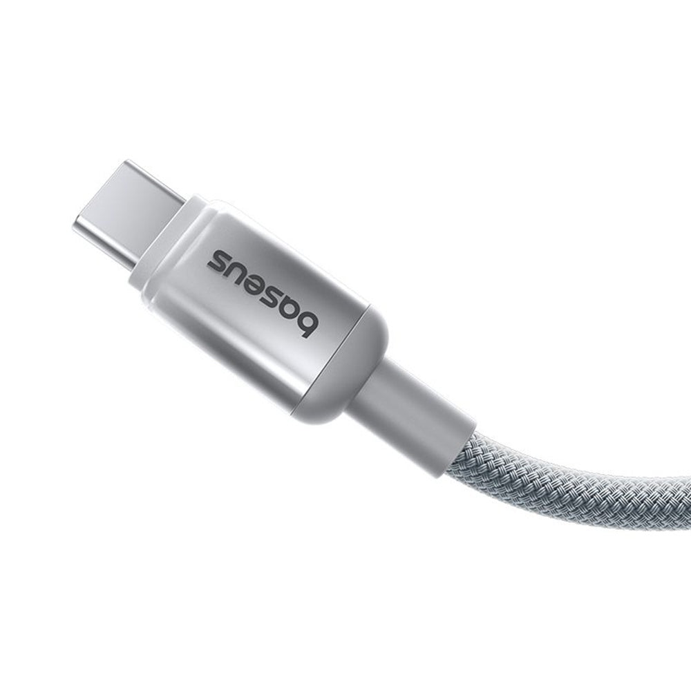 Cable de Datos y Carga USB-A - USB-C Baseus Discolor, 100W, 1m, Plateado E0420802
