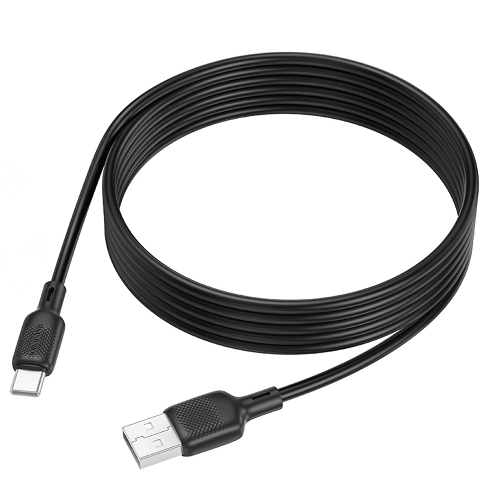 Cable de Datos y Carga USB-A - USB-C Borofone BX113 Lenny, 18W, 2m, Negro