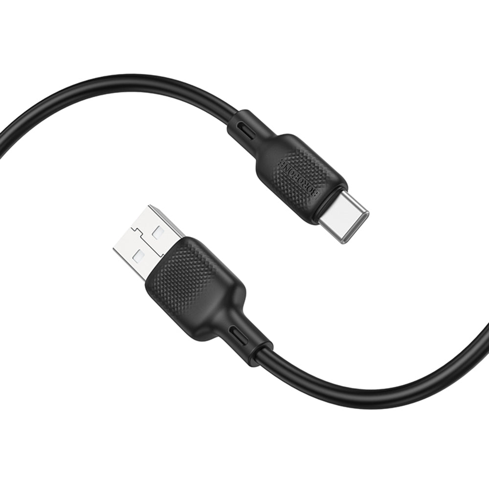 Cable de Datos y Carga USB-A - USB-C Borofone BX113 Lenny, 18W, 2m, Negro