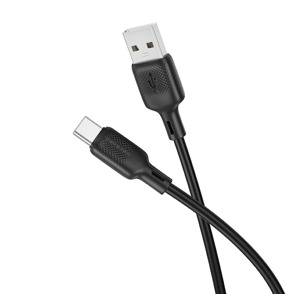 Cable de Datos y Carga USB-A - USB-C Borofone BX113 Lenny, 18W, 2m, Negro