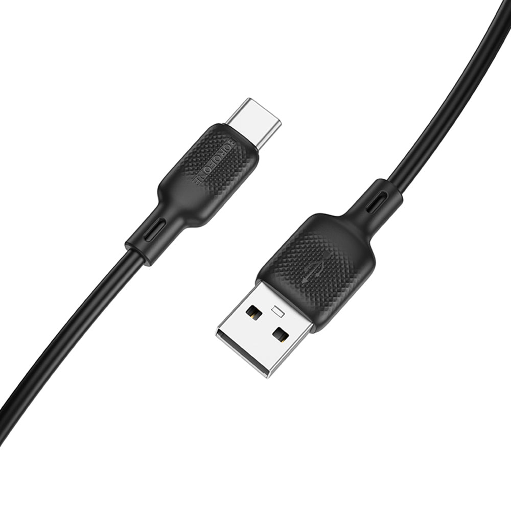 Cable de Datos y Carga USB-A - USB-C Borofone BX113 Lenny, 18W, 2m, Negro