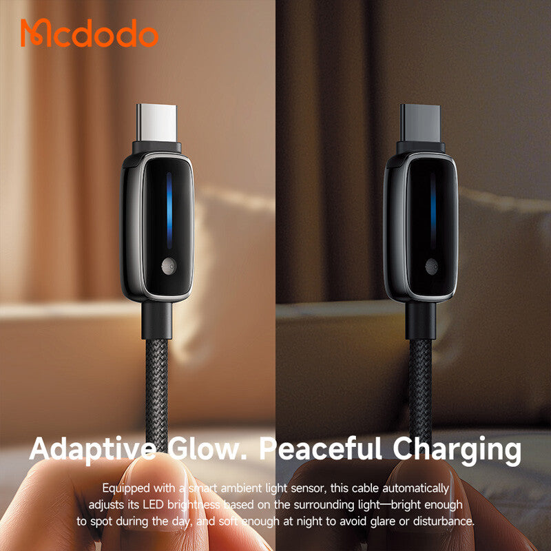 Cable de Datos y Carga USB-A - USB-C McDodo CA-0020, 66W, 1.2m, Negro