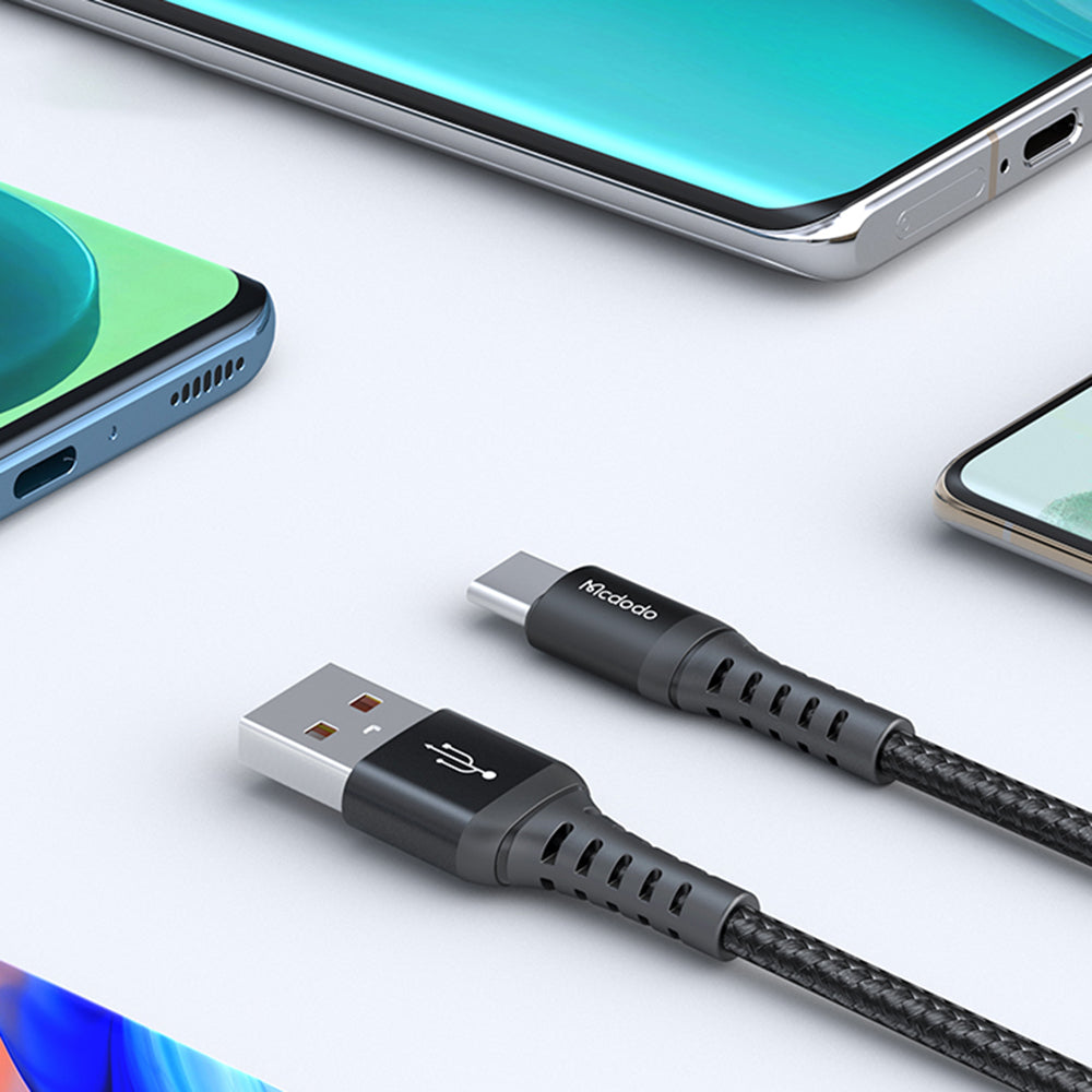 Cable de Datos y Carga USB-A - USB-C McDodo CA-2271, 18W, 1m, Negro