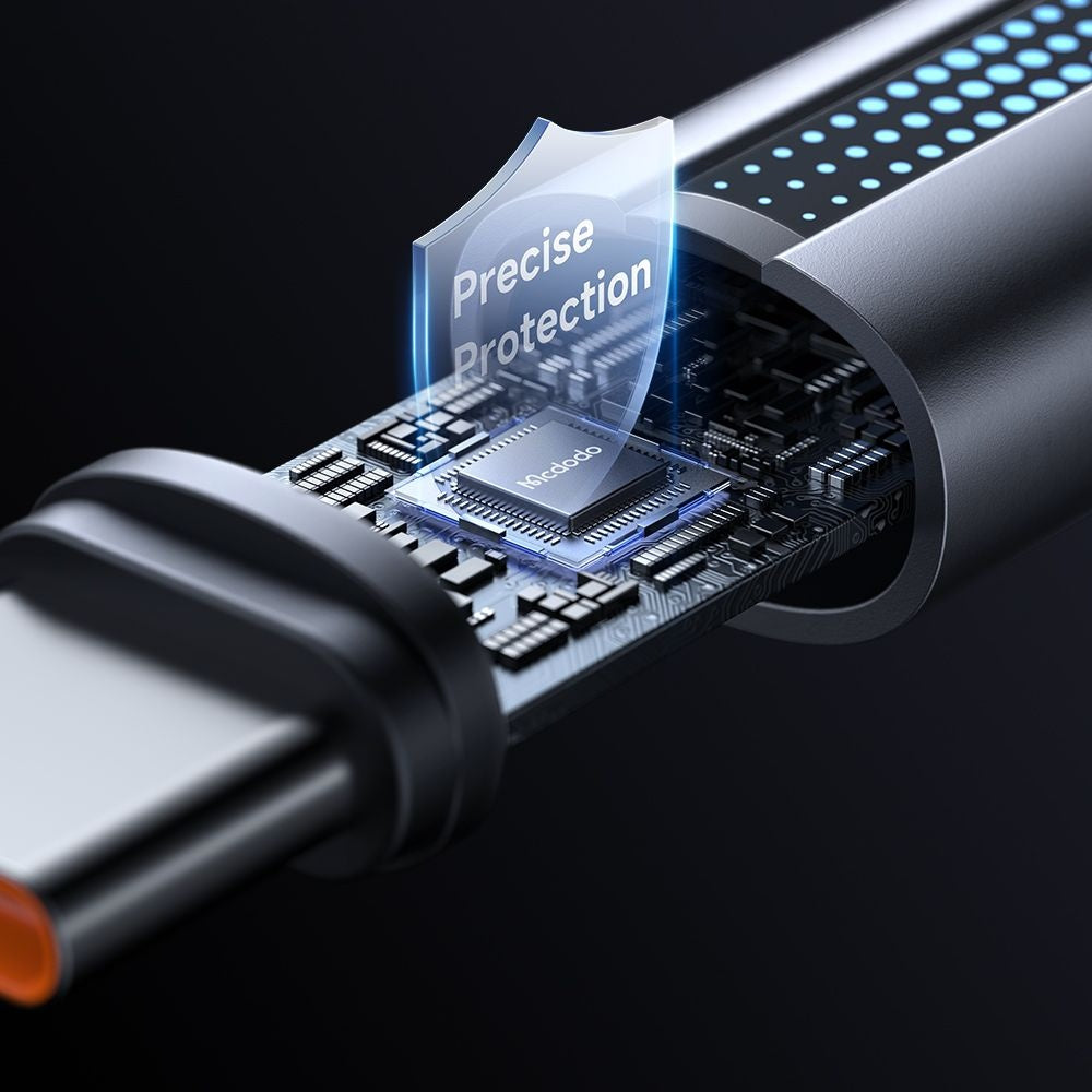 Cable de Datos y Carga USB-A - USB-C McDodo CA-5180, 100W, 1.2m, Negro