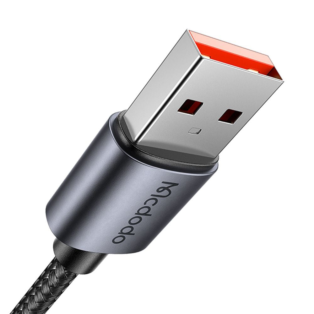 Cable de Datos y Carga USB-A - USB-C McDodo CA-6520 Display, 100W, 1.2m, Negro