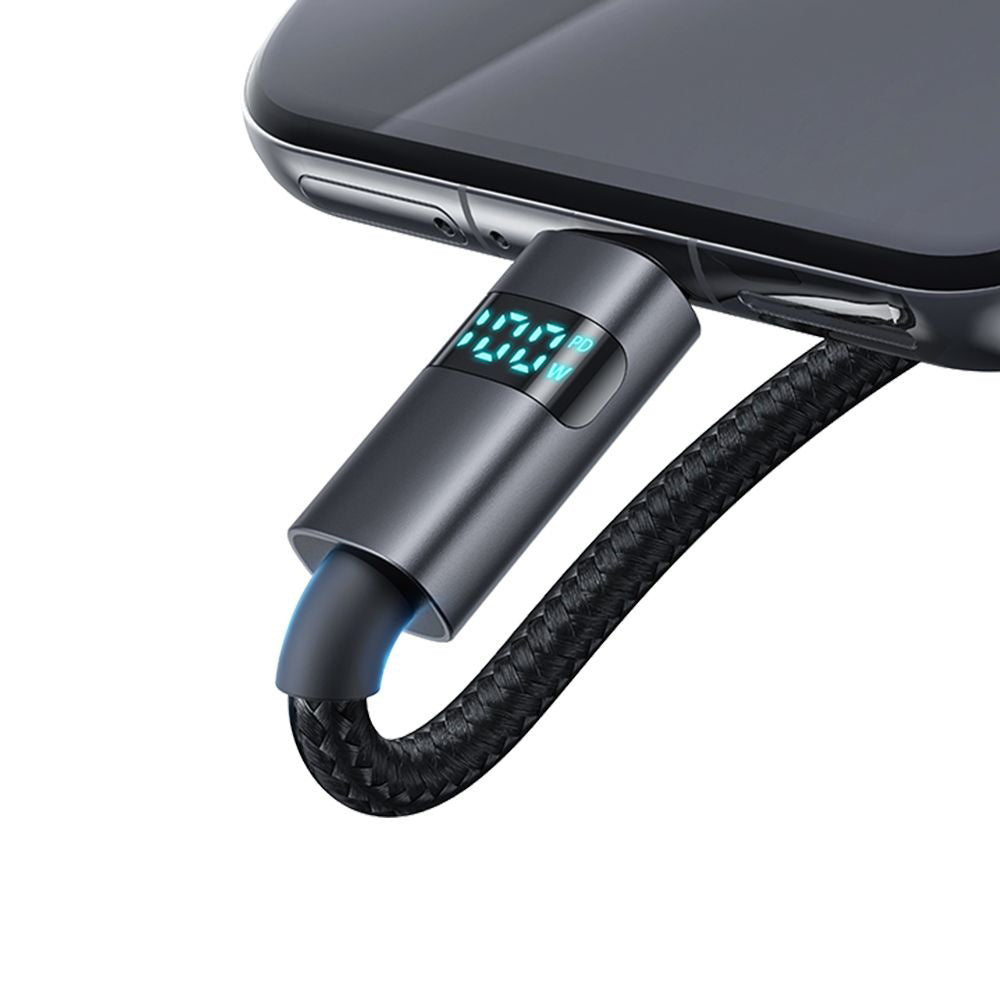 Cable de Datos y Carga USB-A - USB-C McDodo CA-6520 Display, 100W, 1.2m, Negro