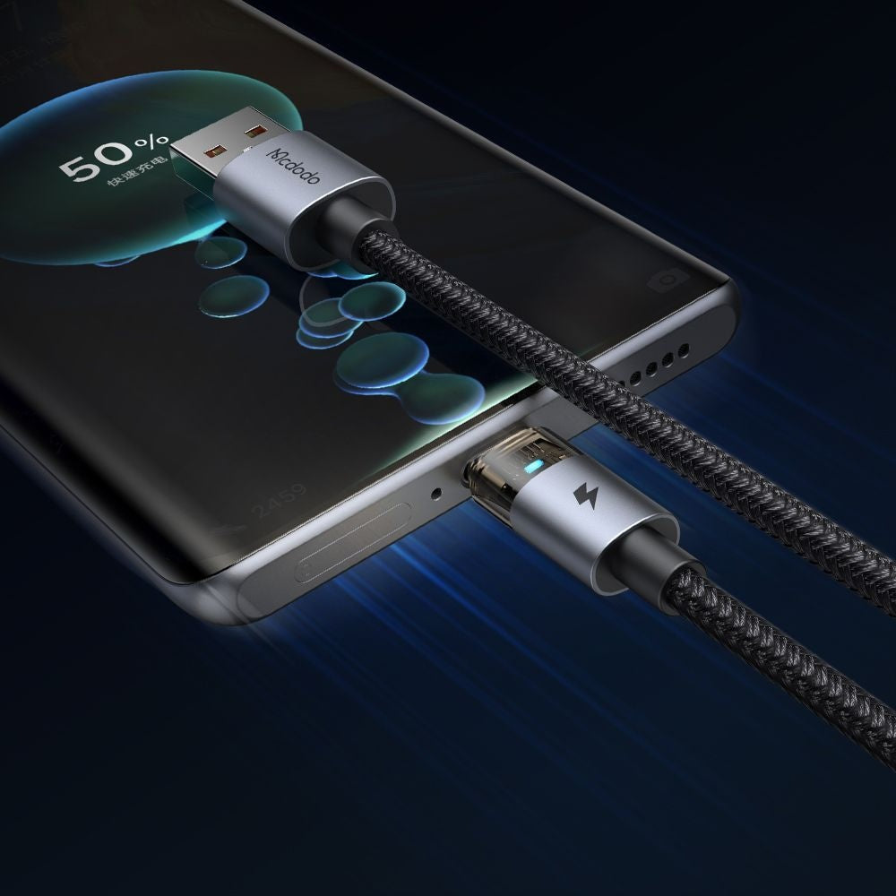 USB-A to USB-C Data and Charging Cable McDodo CA-6890, 66W, 1.2m, Black