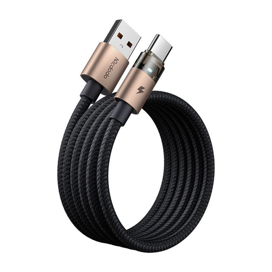 Cable de Datos y Carga USB-A - USB-C McDodo CA-6891, 66W, 1.2m, Dorado