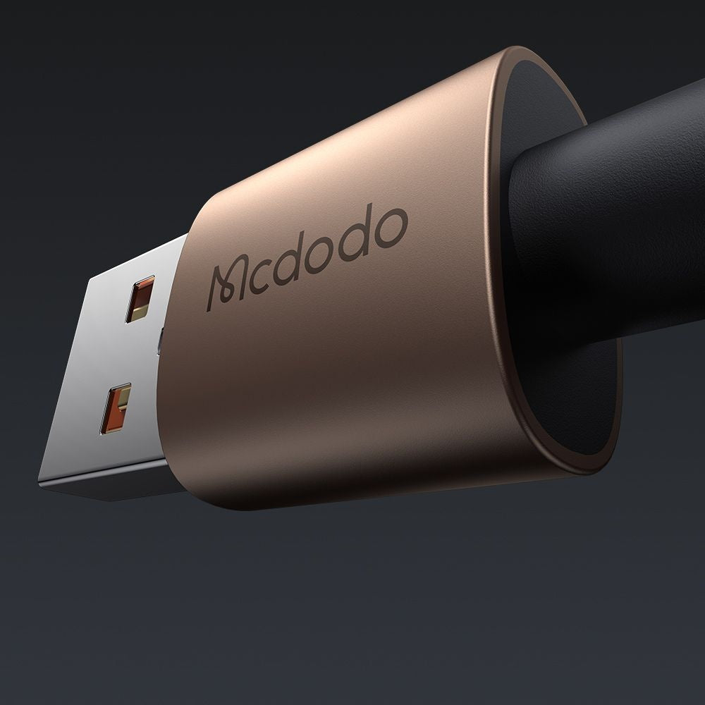 Cable de Datos y Carga USB-A - USB-C McDodo CA-6891, 66W, 1.2m, Dorado