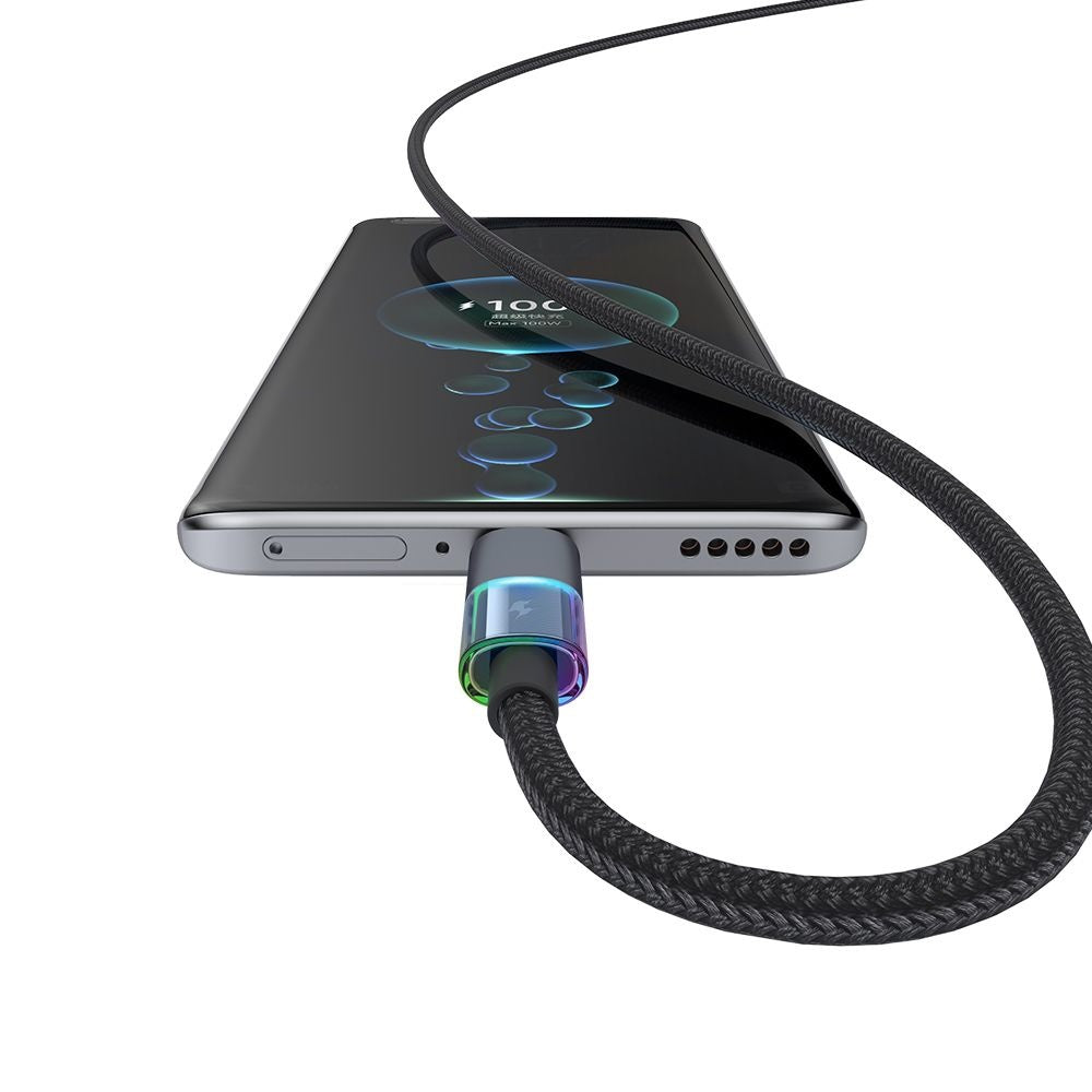 Cable de Datos y Carga USB-A - USB-C McDodo CA-8180 Colorful, 66W, 1.2m, Negro