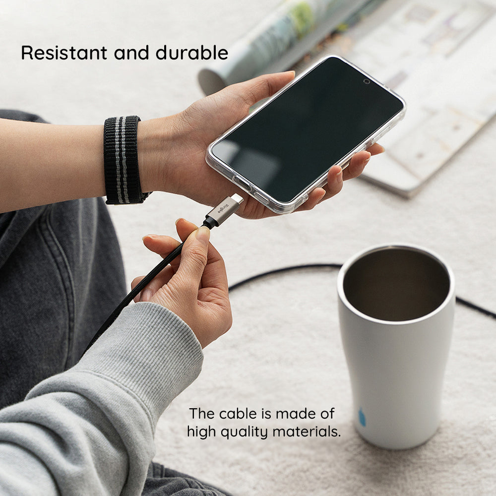 Cable de Datos y Carga USB-A - USB-C Ringke, 60W, 2m, Negro