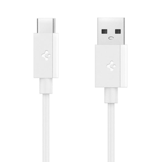 Cable de Datos y Carga USB-A - USB-C Spigen Essential, 60W, 1m, Blanco