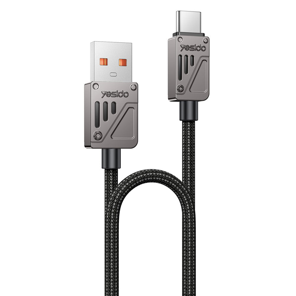 Cable de Datos y Carga USB-A - USB-C Yesido CA135C, 18W, 1.2m, Negro