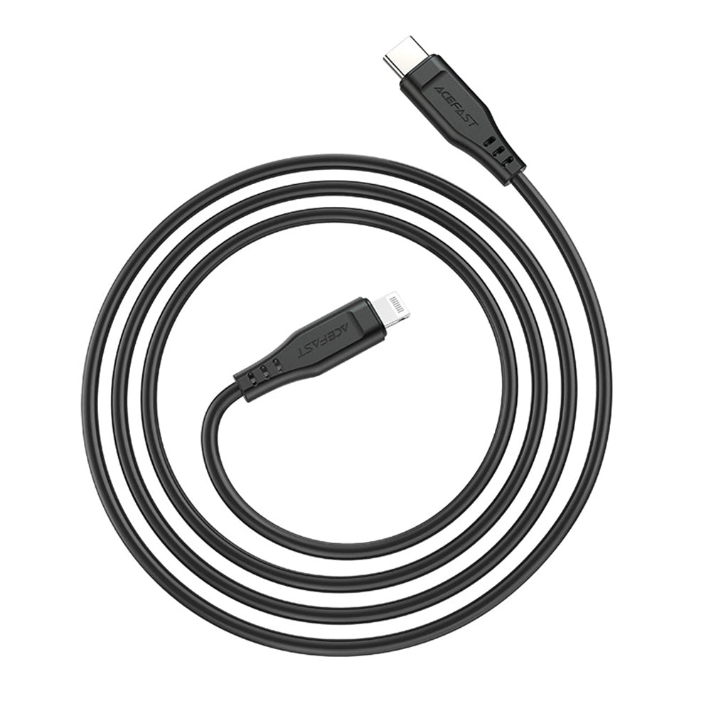 Cable de Datos y Carga USB-C - Lightning Acefast C3-01, 30W, 1.2m, Blanco