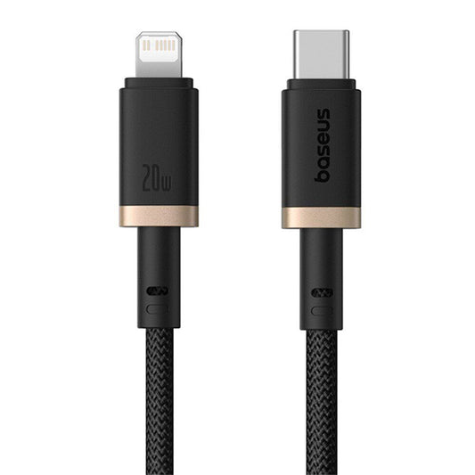 Cable de Datos y Carga USB-C - Lightning Baseus Dura Series, 20W, 2m, Dorado Negro P10377800U01-02
