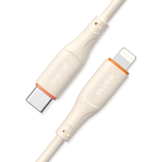 Cable de Datos y Carga USB-C - Lightning Blueo Ape Legend, 20W, 1.5m, Naranja