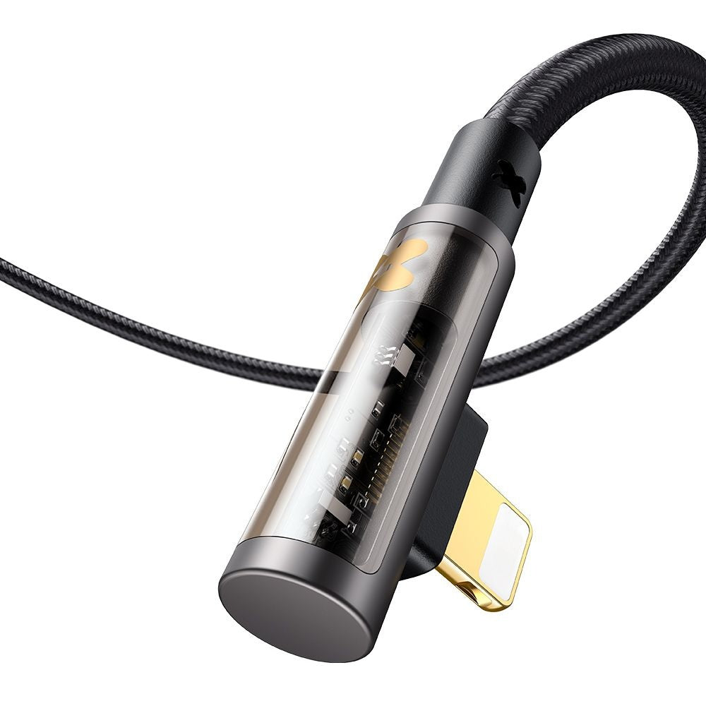 Cable de Datos y Carga USB-C - Lightning McDodo CA-3390 Angled, 36W, 1.2m, Negro