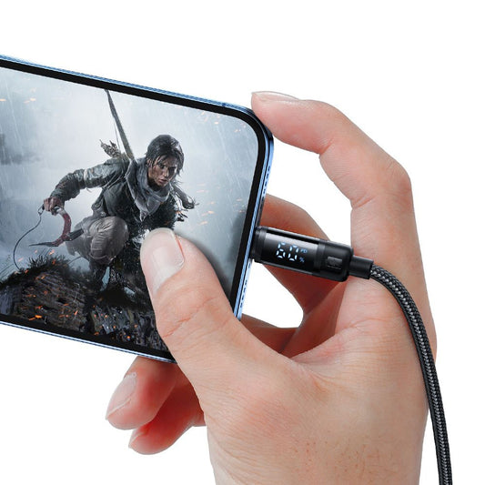 Cable de Datos y Carga USB-C - Lightning McDodo CA-5210 Bat Display, 36W, 1.2m, Negro