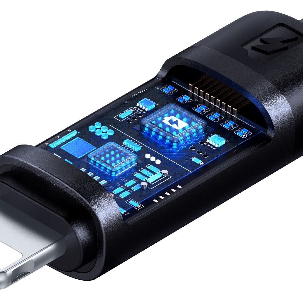 Cable de Datos y Carga USB-C - Lightning McDodo CA-5210 Bat Display, 36W, 1.2m, Negro