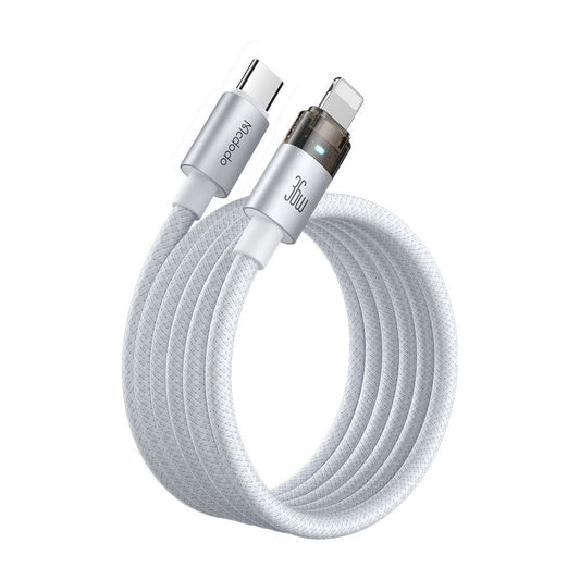 Cable de Datos y Carga USB-C - Lightning McDodo CA-6942, 36W, 1.2m, Blanco