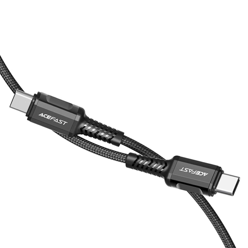 USB-C Data and Charging Cable - USB-C Acefast C1-03, 60W, 1.2m, Black