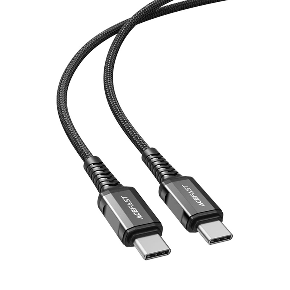 USB-C Data and Charging Cable - USB-C Acefast C1-03, 60W, 1.2m, Black
