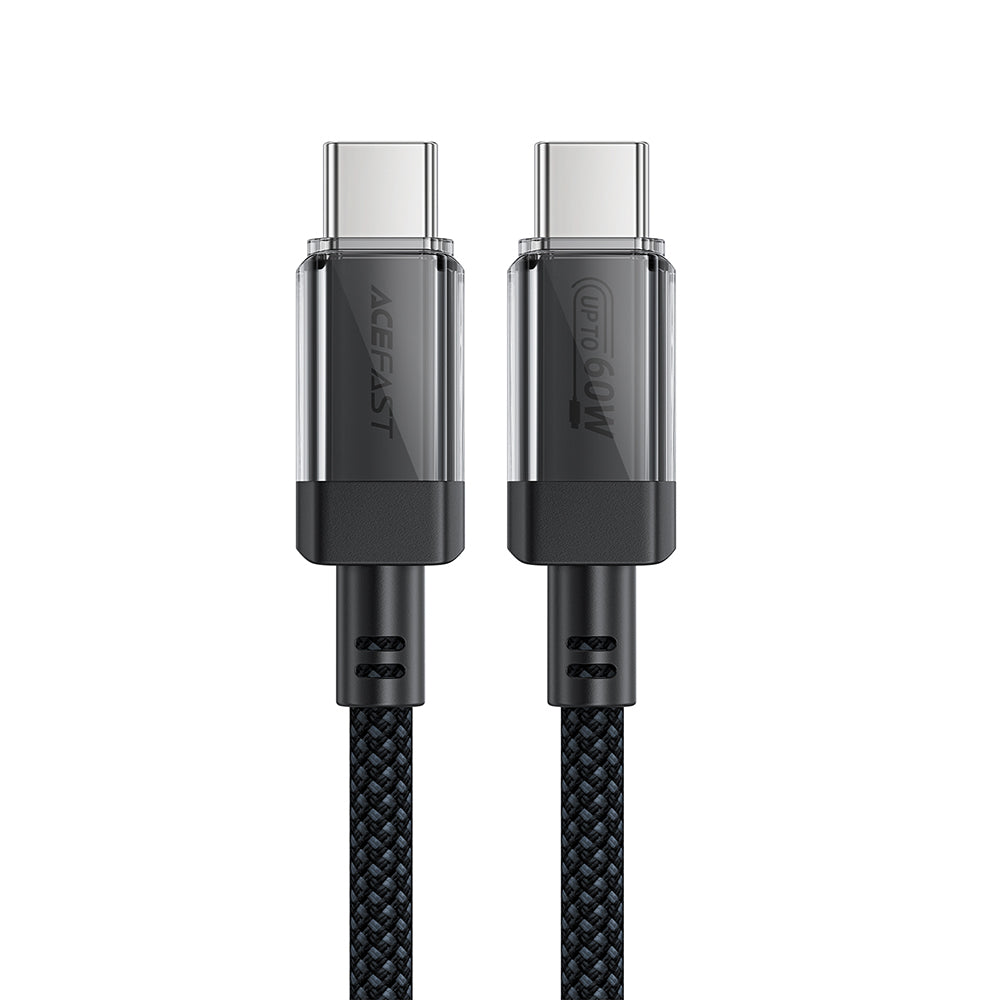 Cable de Datos y Carga USB-C - USB-C Acefast C12-03, 60W, 1.2m, Negro