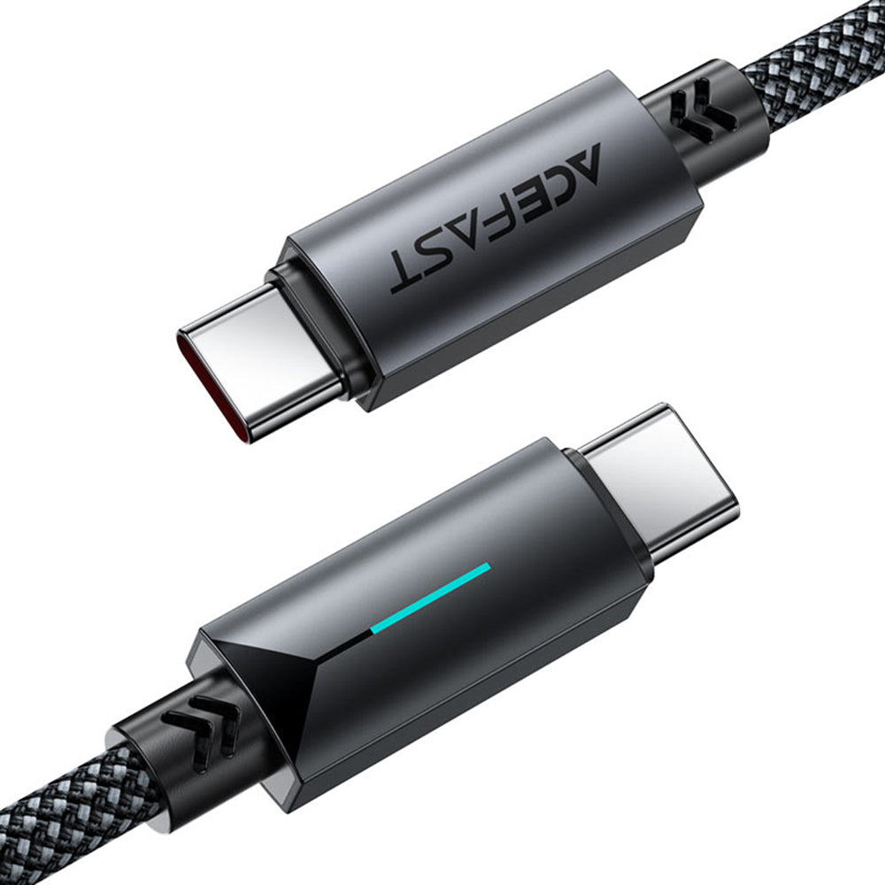 Cable de Datos y Carga USB-C - USB-C Acefast C19-03, 60W, 1.2m, Negro