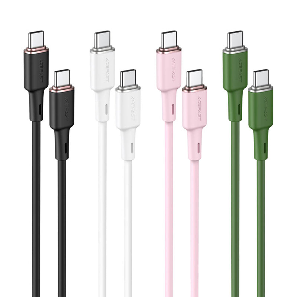 Cable de Datos y Carga USB-C - USB-C Acefast C2-03, 60W, 1.2m, Negro