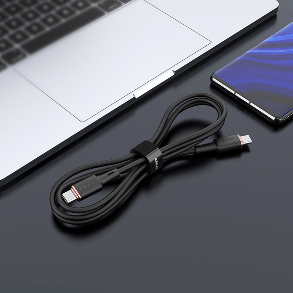 Cable de Datos y Carga USB-C - USB-C Acefast C2-03, 60W, 1.2m, Negro
