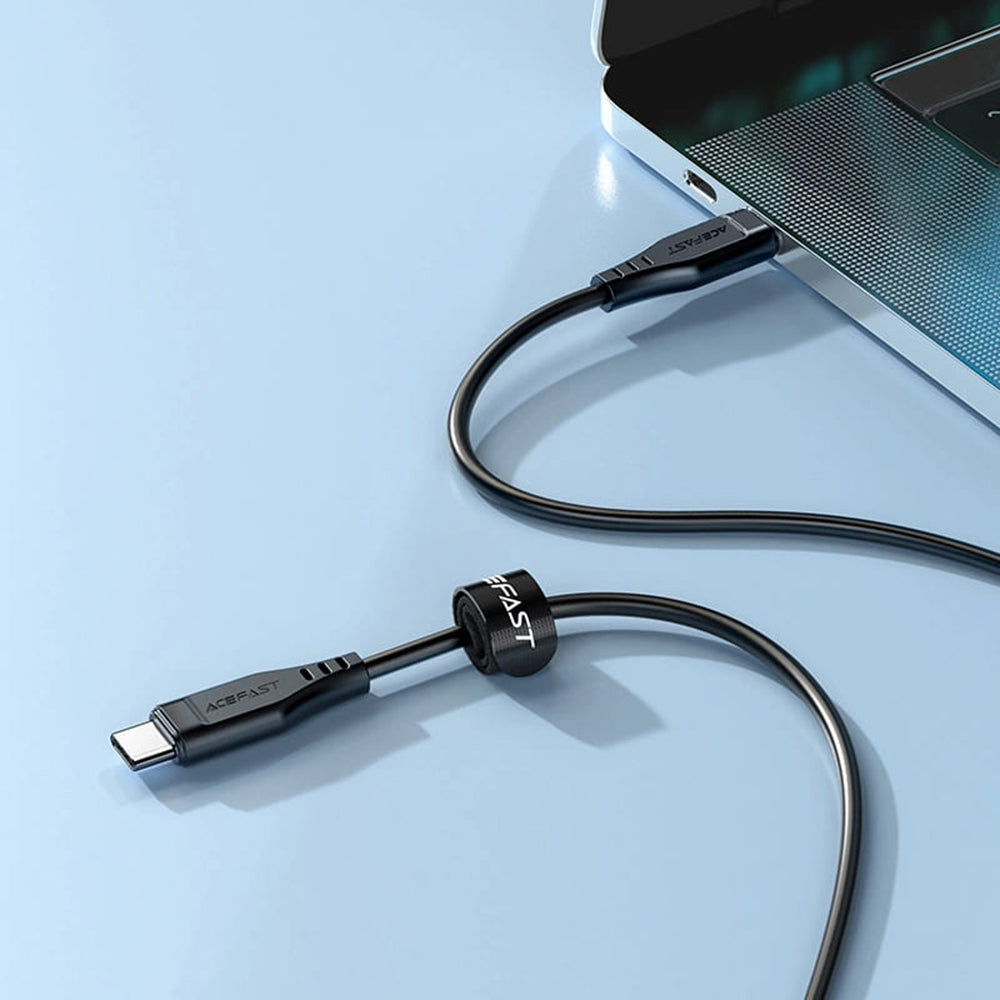 USB-C Data and Charging Cable - USB-C Acefast C3-03, 60W, 1.2m, Black