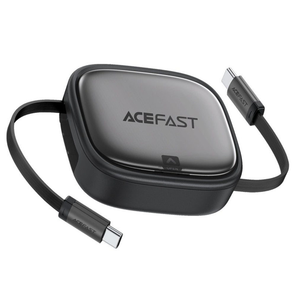 Cable de Datos y Carga USB-C - USB-C Acefast Travel J3, 60W, 0.95m, Negro