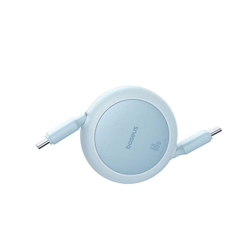 Cable de Datos y Carga USB-C - USB-C Baseus Free2Pull Mini Retráctil, 60W, 1m, Azul P10364500311-01