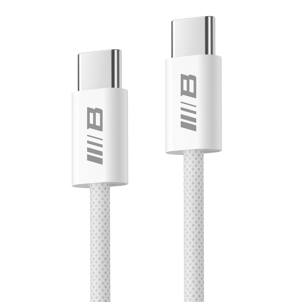 Cable de Datos y Carga USB-C - USB-C Blueo, 100W, 1.2m, Blanco