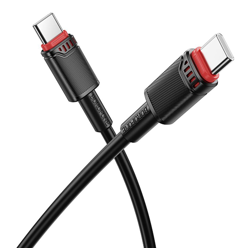 Cable de Datos y Carga USB-C - USB-C Borofone BX110 Beneficio, 60W, 1m, Negro
