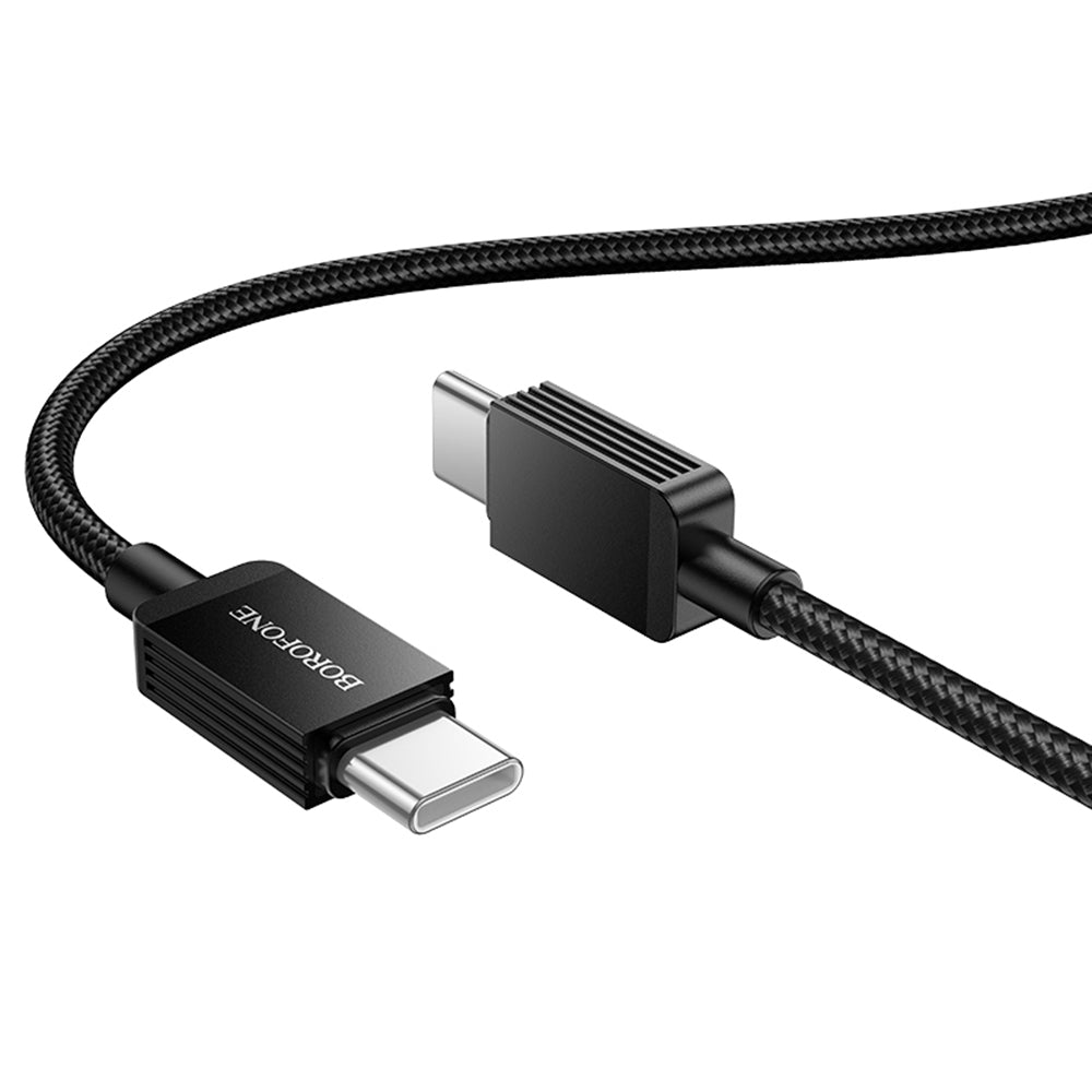 Cable de Datos y Carga USB-C - USB-C Borofone BX120 Placer, 60W, 1m, Negro