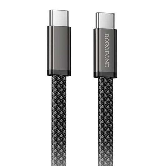 Cable de Datos y Carga USB-C - USB-C Borofone BX124 Peace, 60W, 1m, Negro