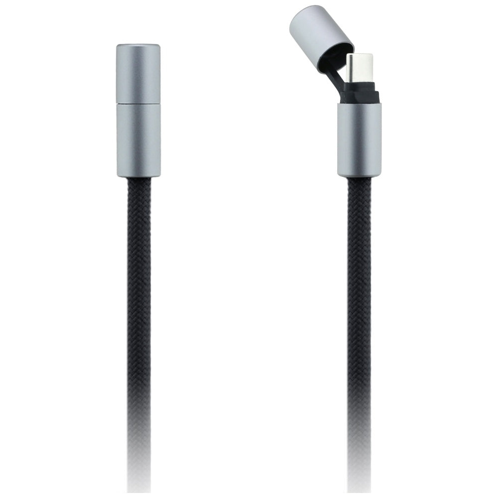 Cable de Datos y Carga USB-C - USB-C Karl Lagerfeld Ikonik Charm, 100W, 1.5m, Negro