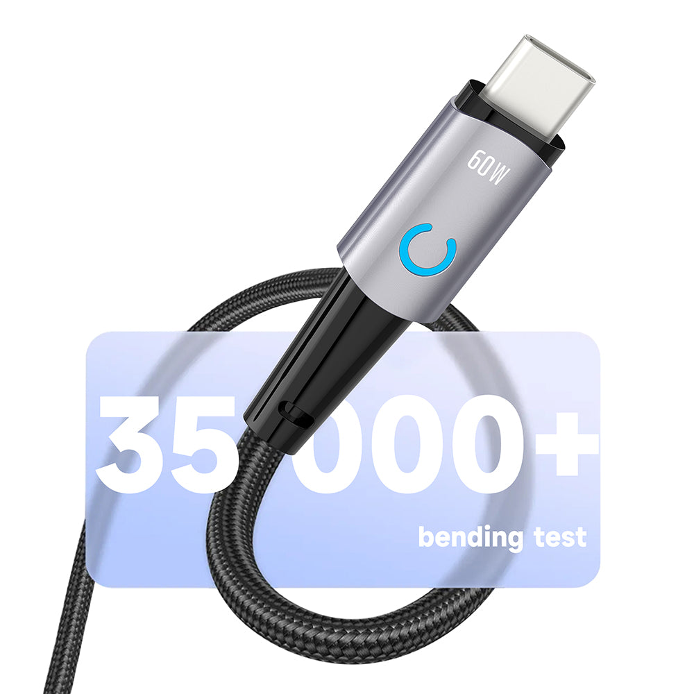 Cable de Datos y Carga USB-C - USB-C Lito LD10CC, 60W, 1m, Negro