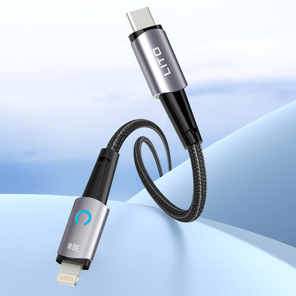 Cable de Datos y Carga USB-C - USB-C Lito LD10CC, 60W, 1m, Negro