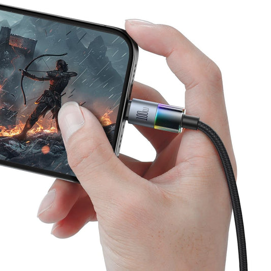 Cable de Datos y Carga USB-C - USB-C McDodo CA-8200 Colorful, 100W, 1.2m, Negro