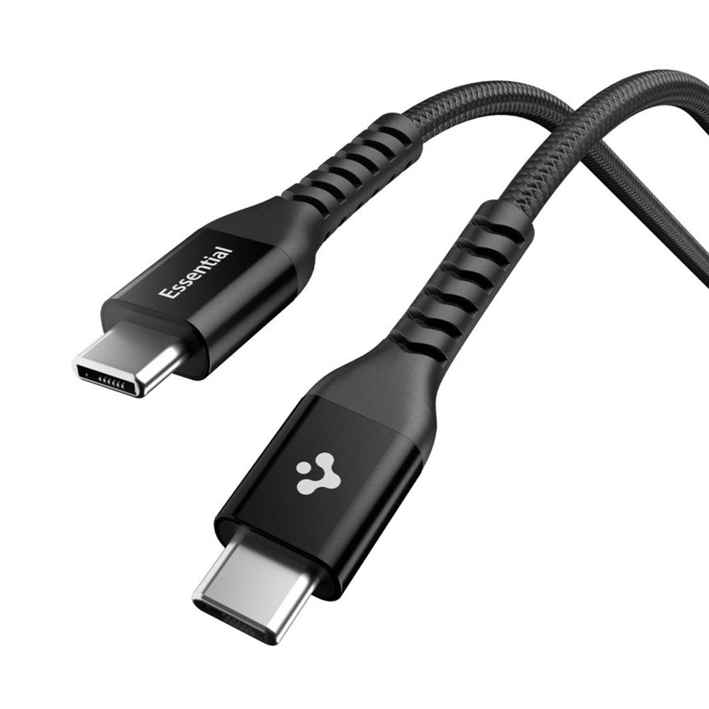 Cable de Datos y Carga USB-C - USB-C Spigen EB10010CCA, 100W, 1m, Negro ACA11103
